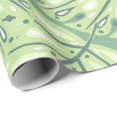 Botanic jungle seamless pattern in pastel green co ラッピングペーパー (ロールコーナー)