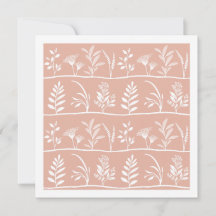 Botanic Serenade Modern Organic Silhouettes Peach