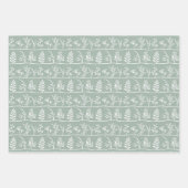 Botanic Serenade Soft Minimalist Silhouettes ラッピングペーパーシート (正面)