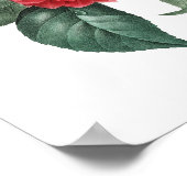 Botanicalプリントof CAMELIAオリジナルby Redoute ポスター (角)