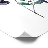 Botanicalプリントof CLEMATISオリジナルby Redoute ポスター (角)