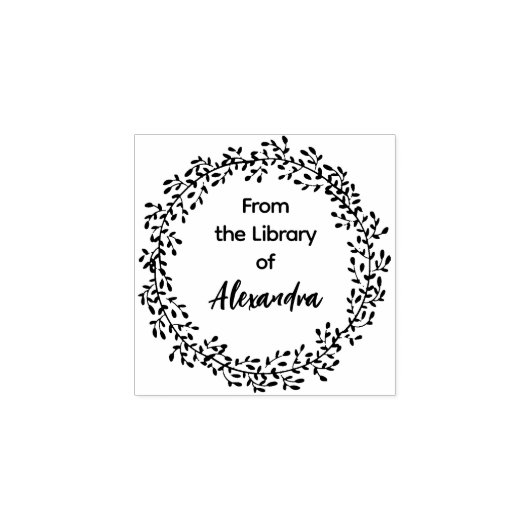 BOTANICALリースライブラリから ラバースタンプ (インプリント)