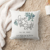 Botanical手書き日付写真を保存 クッション (ブランケット)