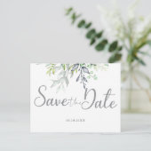 Botanical書道結婚式Save the Date 案内ポストカード (スタンド正面)