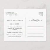 Botanical結婚 Christmas's Photo Save the Date 案内ポストカード (裏面)