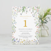 Botanical 1st Birthday Party 招待状 (スタンド正面)