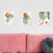 Botanical Abstract Set – Minimal Wall Art (リビング)