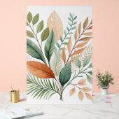 Botanical Abstract Wall Art – Tropical Leaves  アクリルサイン (ウェディング)