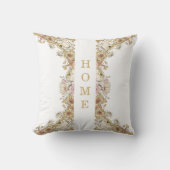  Botanical Accents "HOME" Pillow クッション (正面)