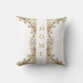 Botanical Accents "HOME" Pillow クッション (正面)