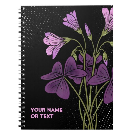 Botanical Alchemy: The Pink Wood Sorrel ノートブック (正面)