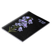 Botanical Alpine: The Bearded Bellflower ノートブック (左側)