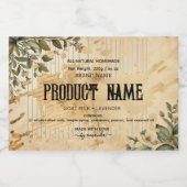 Botanical Apothecary Jar Labels フードラベル (シングルラベル)
