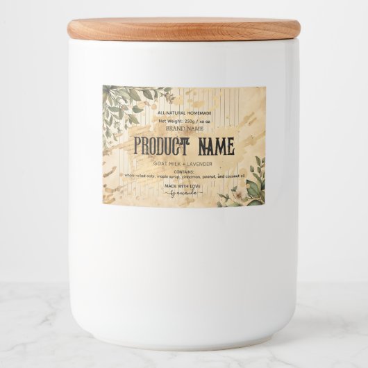 Botanical Apothecary Jar  Labels フードラベル (正面)