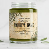 Botanical Apothecary Jar  Labels フードラベル