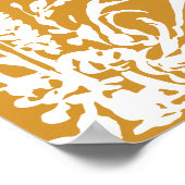 Botanical Arch Garden Amber Wedding Welcome ポスター (角)