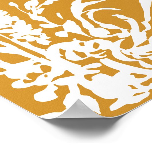 Botanical Arch Garden Amber Wedding Welcome ポスター (角)