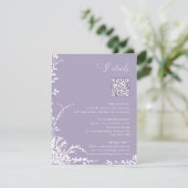 Botanical Arch Garden Lavender Wedding Details エンクロージャーカード (スタンド正面)
