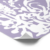 Botanical Arch Garden Lavender Wedding Welcome  ポスター (角)