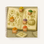 Botanical Art-Exploring Brain Aliens ノートブック (正面)