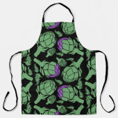 Botanical Artichoke Art Home Decor エプロン (正面)
