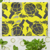 Botanical Artichoke Art Home Decor キッチンタオル (折り畳み)