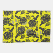 Botanical Artichoke Art Home Decor キッチンタオル (横)