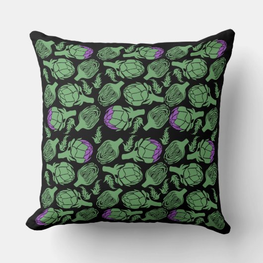 Botanical Artichoke Art Home Decor クッション (正面)