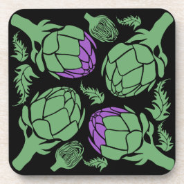 Botanical Artichoke Art Home Decor コースター