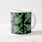 Botanical Artichoke Art Home Decor ジャンボコーヒーマグカップ (正面右)