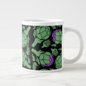 Botanical Artichoke Art Home Decor ジャンボコーヒーマグカップ (右)