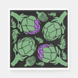 Botanical Artichoke Art Home Decor スタンダードランチョンナプキン