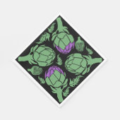 Botanical Artichoke Art Home Decor スタンダードランチョンナプキン (角)