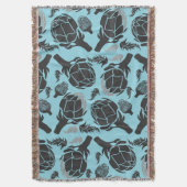 Botanical Artichoke Art Home Decor スローブランケット (正面縦)