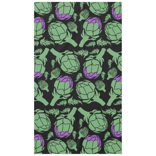 Botanical Artichoke Art Home Decor テーブルクロス (正面)
