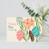 Botanical Baby Shower サンキューカード (スタンド正面)