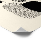 Botanical Balance – Minimal Vase Illustration ポスター (角)