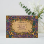 Botanical Baroque Mardi Gras Masquerade サンキューカード (スタンド正面)