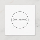 Botanical Bee Business Thank You エンクロージャーカード (裏面)