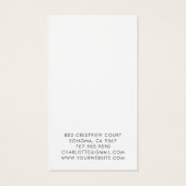 Botanical  Bee Earring Jewelry Display Card (裏面)