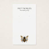 Botanical  Bee Earring Jewelry Display Card (正面)