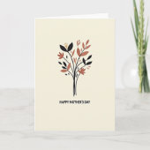 Botanical Beige Pattern Card カード (正面)