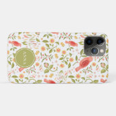Botanical Birds Pattern – Elegant Nature Design Case-Mate iPhoneケース (裏面(横))