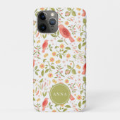 Botanical Birds Pattern – Elegant Nature Design Case-Mate iPhoneケース (裏)