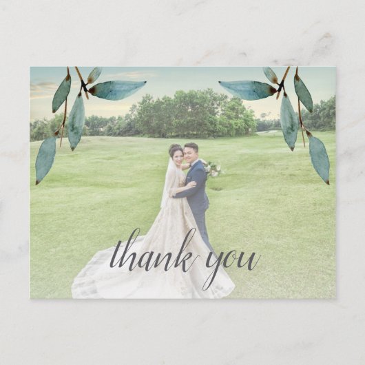 Botanical Blissの写真結婚ありがとう 案内ポストカード (正面)