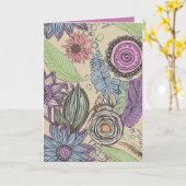 Botanical Bliss カード (黄色い花)