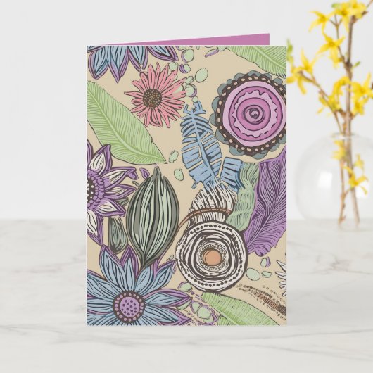 Botanical Bliss カード (黄色い花)