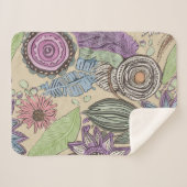 Botanical Bliss シェルパブランケット (正面(横))