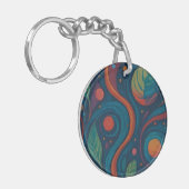 Botanical Bliss Full-Print Keychain キーホルダー (正面左)