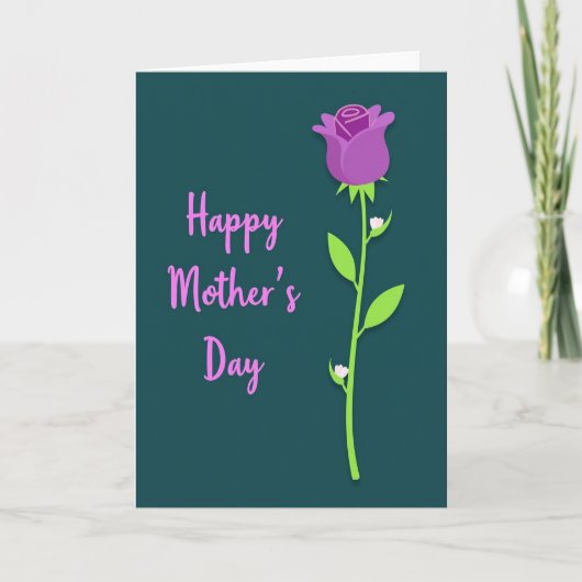 Botanical Bloom Mothers Day Card カード (正面)